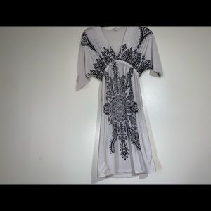 V neck mini dress(A)